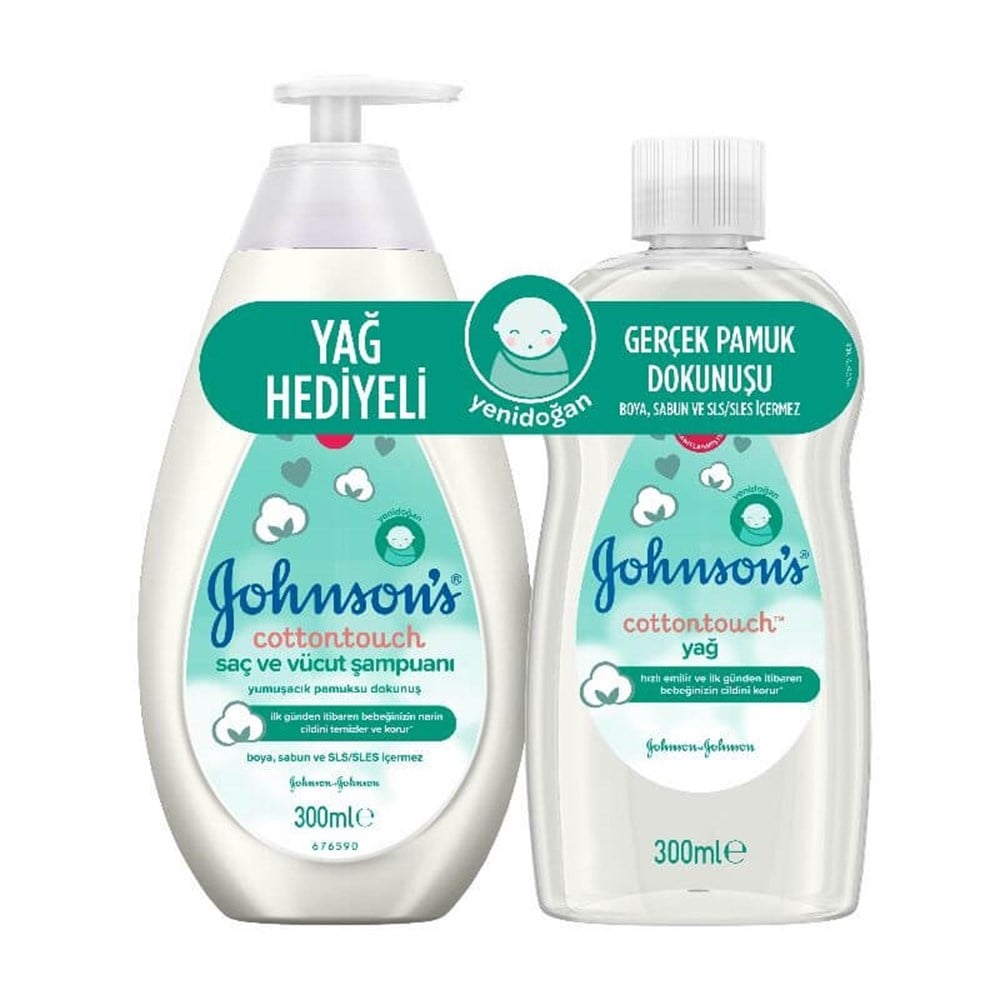 Johnson's Baby Cotton Touch Şampuan & Yağ 300 ml