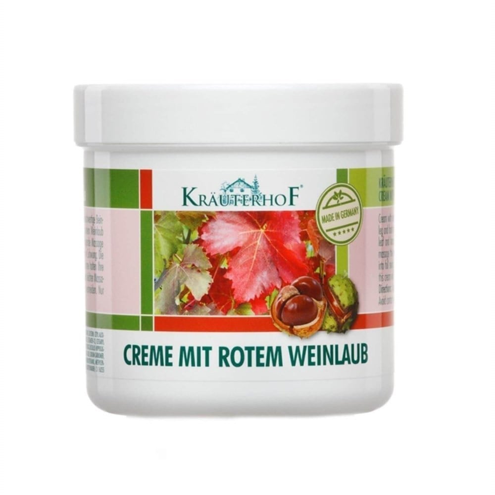 Krauterhof Kırmızı Asma Yaprağı ve At Kestanesi Ekstreli Bacak Kremi 250 ml