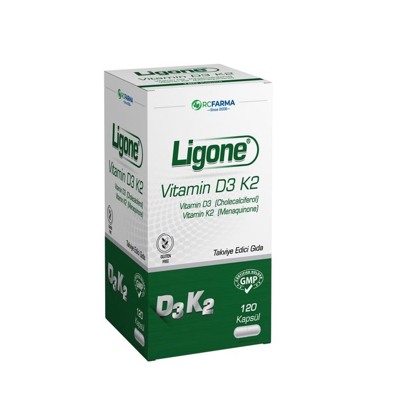 Ligone Vitamin D3 K2 120 Kapsül