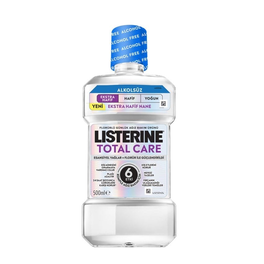 Listerine Total Care Ekstra Hafif Nane Alkolsüz 500 ml