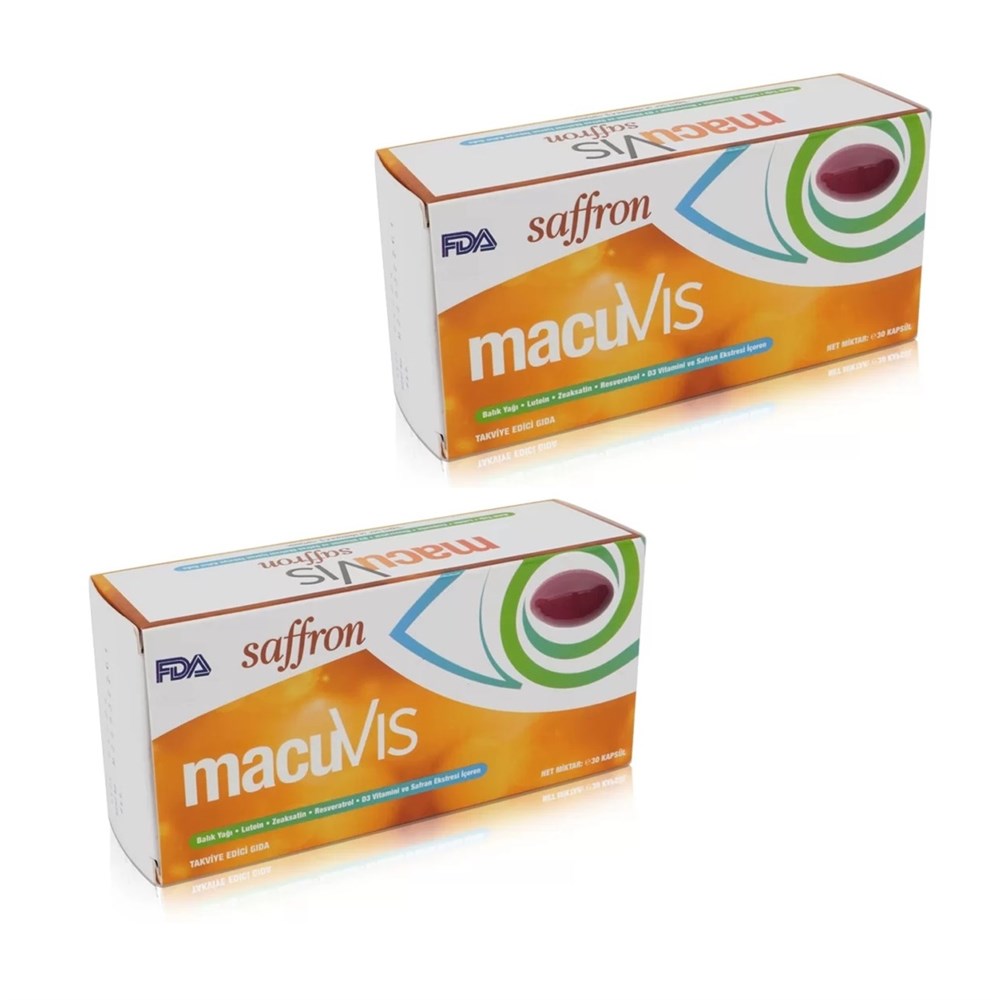 MacuVIS Saffron 30 Kapsül 2'li Paket