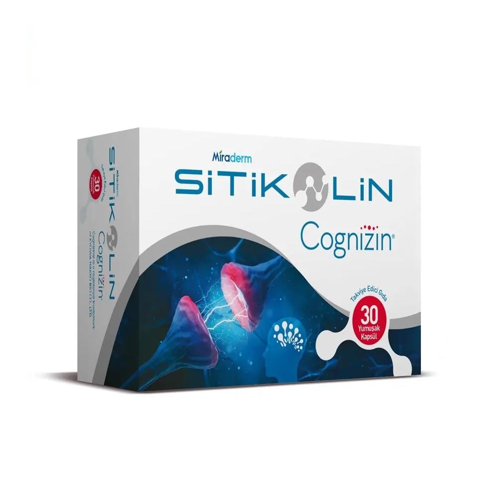 Miraderm Sitikolin Cognizin 30 Yumuşak Kapsül