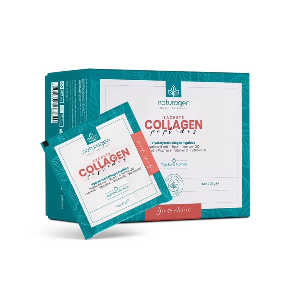 Naturagen Sachets Collagen Peptides Yeşil Elma Aromalı 30 Saşe