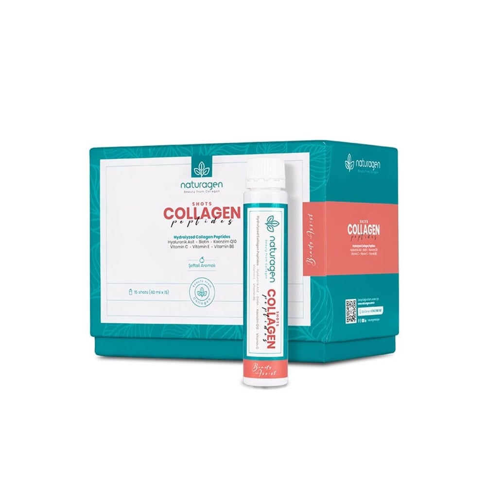 Naturagen Shots Collagen Peptides Şeftali Aromalı 40 ml x 15 Shots