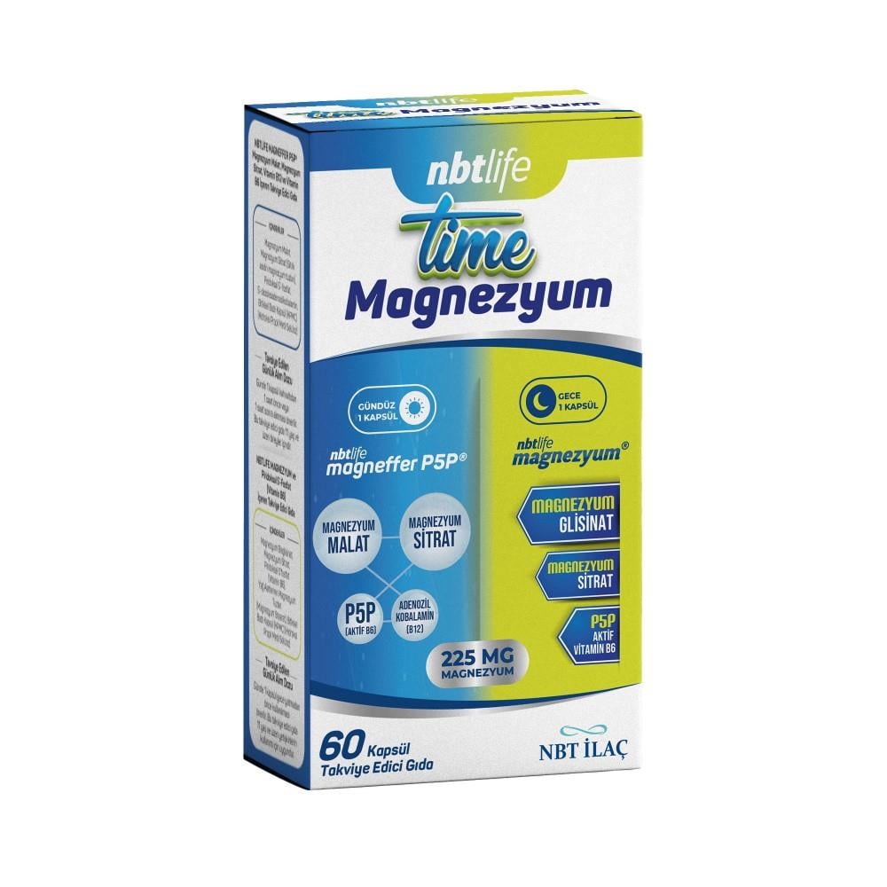 NBTLife Time Magnezyum 60 Kapsül