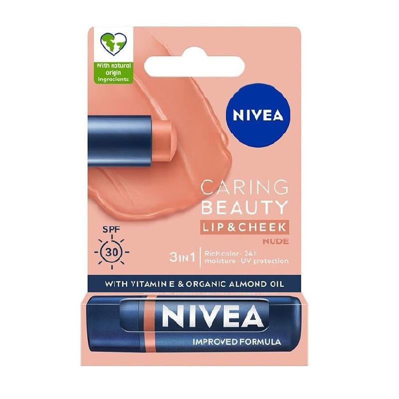 Nivea Caring Beauyt Lip&Cheek Nude 4,8 g