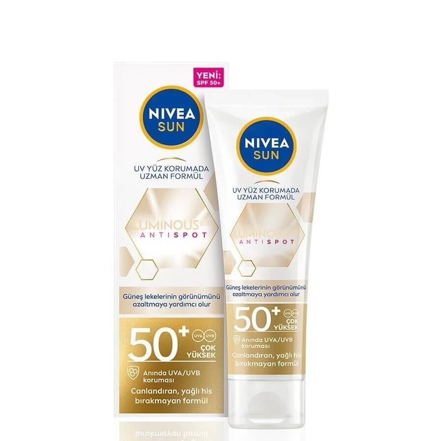 Nivea Sun Luminous630 Leke Karşıtı Güneş Koruyucu Yüz Kremi SPF50+ 40 ml