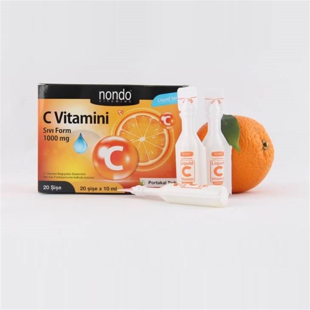 Nondo C Vitamini 1000 mg Sıvı Form 10 ml x 20 Şişe