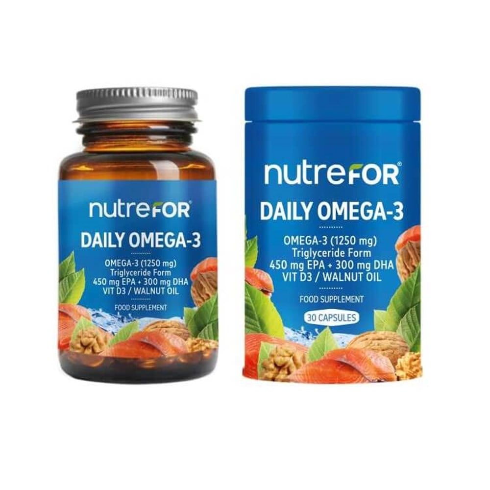 nutreFOR Daily Omega-3 30 Kapsül