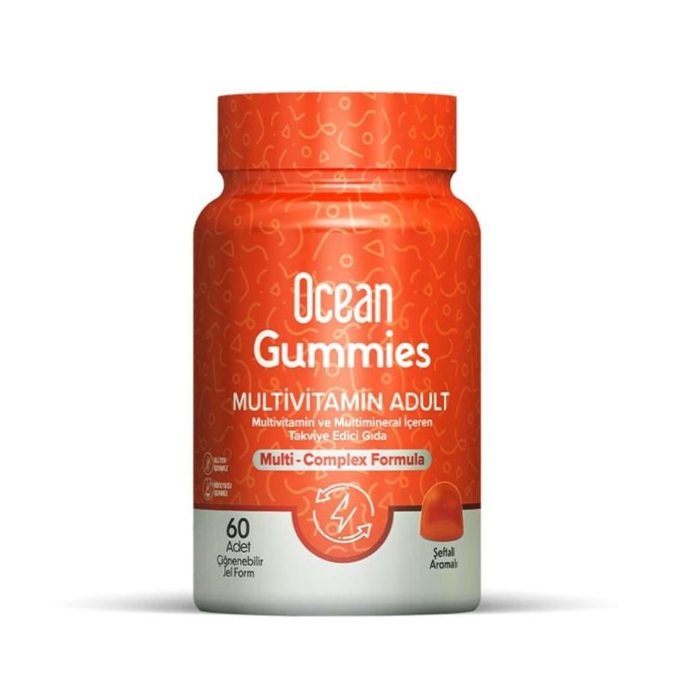Ocean Gummies Multivitamin Adult 60 Çiğnenebilir Jel Form