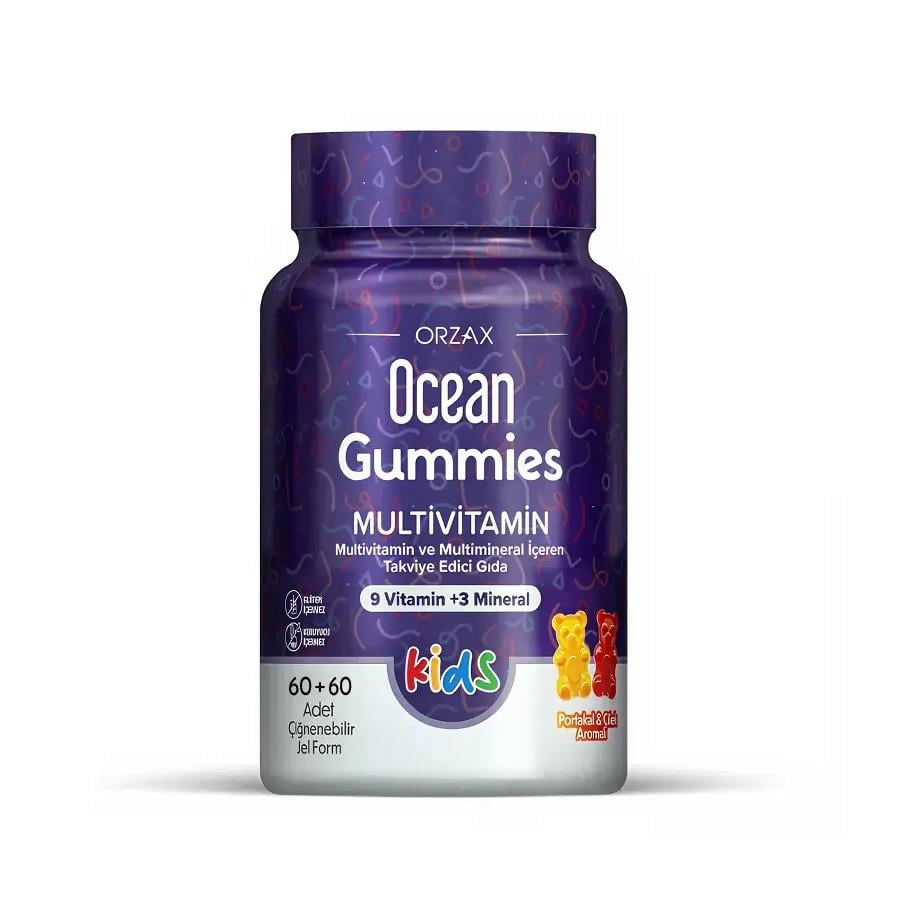 Ocean Gummies Multivitamin Kids 120 Çiğnenebilir Jel Form