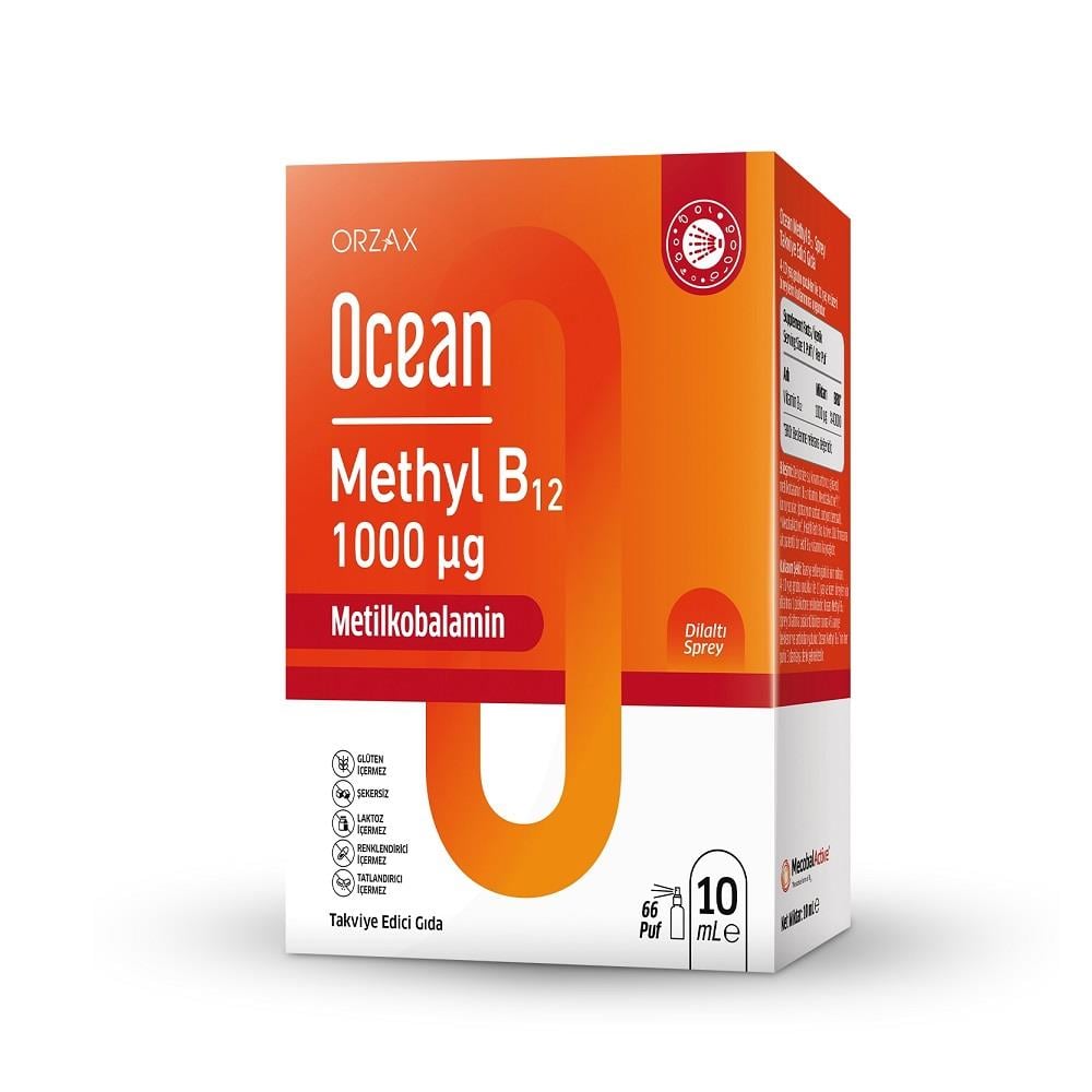 Ocean Methyl B12 1000 mcg Dilaltı Spreyi 10 ml