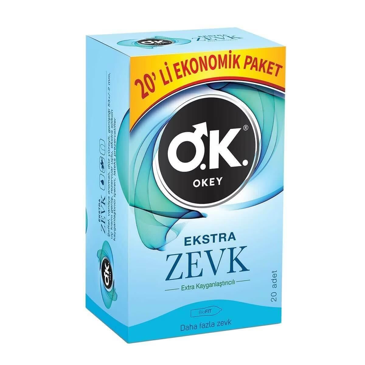 Okey Ekstra Zevk Prezervatif 20'li