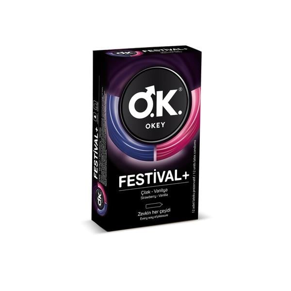 Okey Prezervatif Renk Renk 12'li