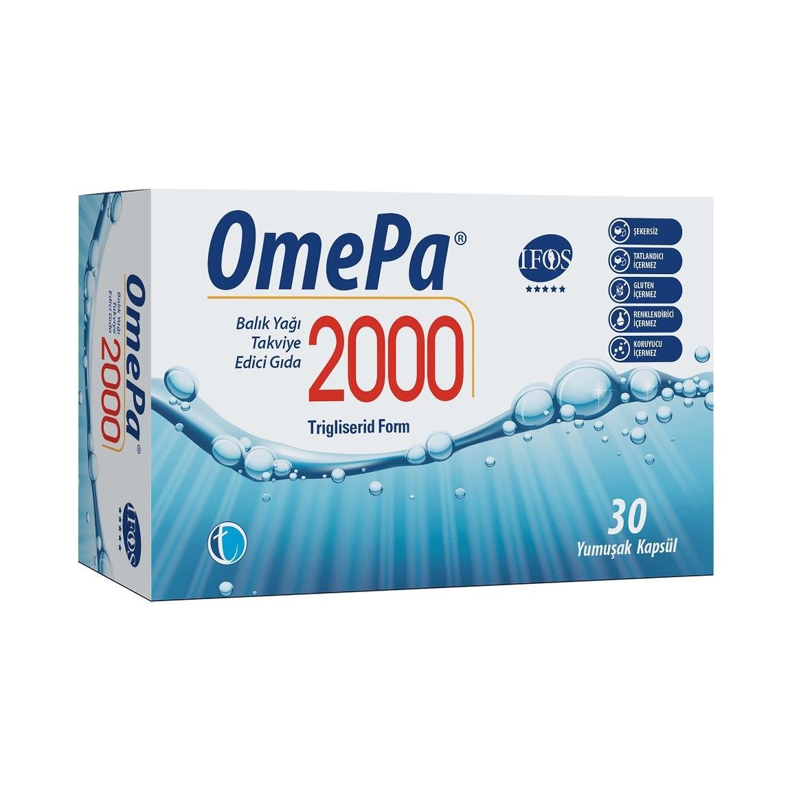 OmePa 2000 Balık Yağı 30 Yumuşak Kapsül