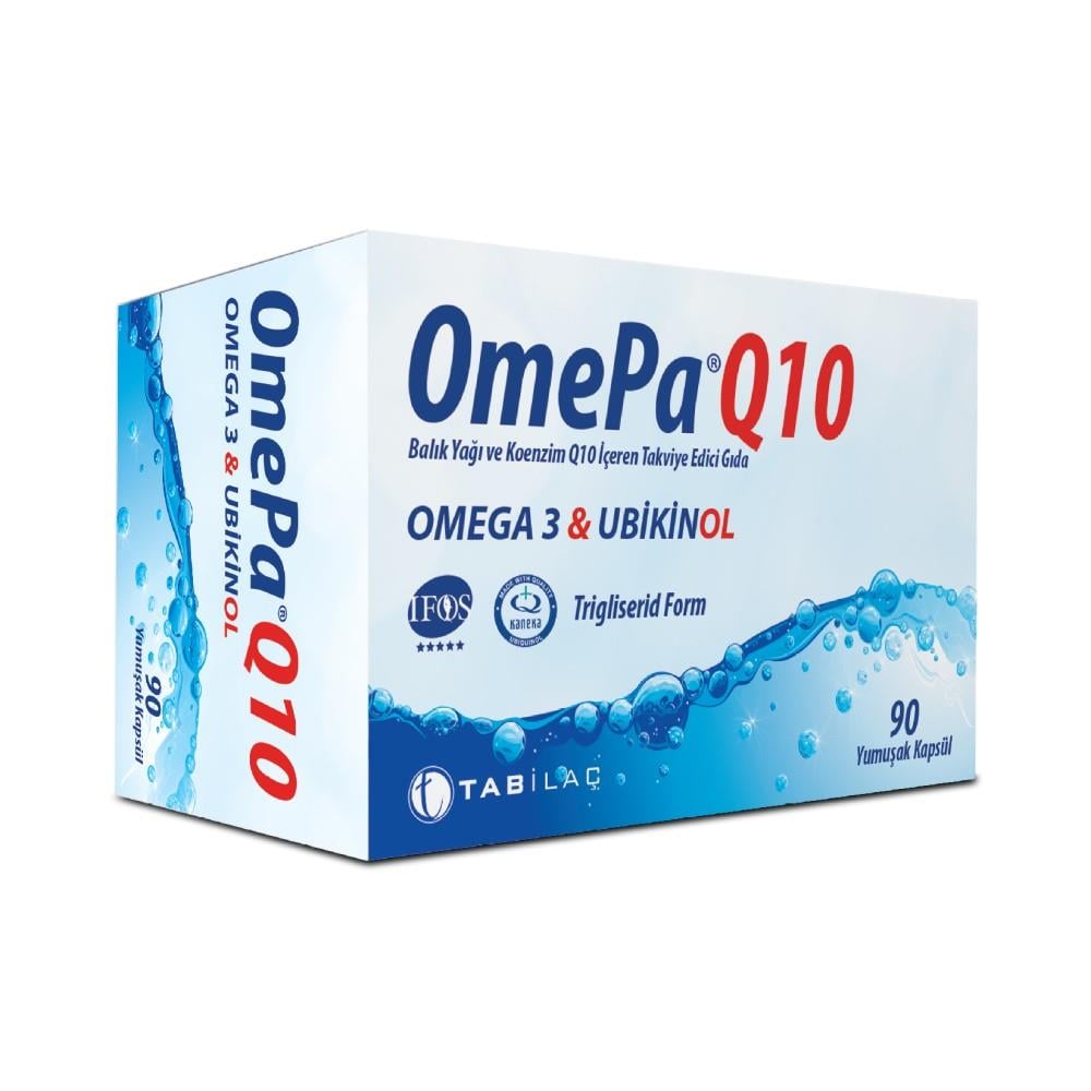 OmePa Q10 Omega 3 Ubiquinol 90 Kapsül