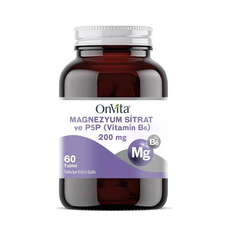OnVita Magnezyum Sitrat ve P5P 60 Tablet