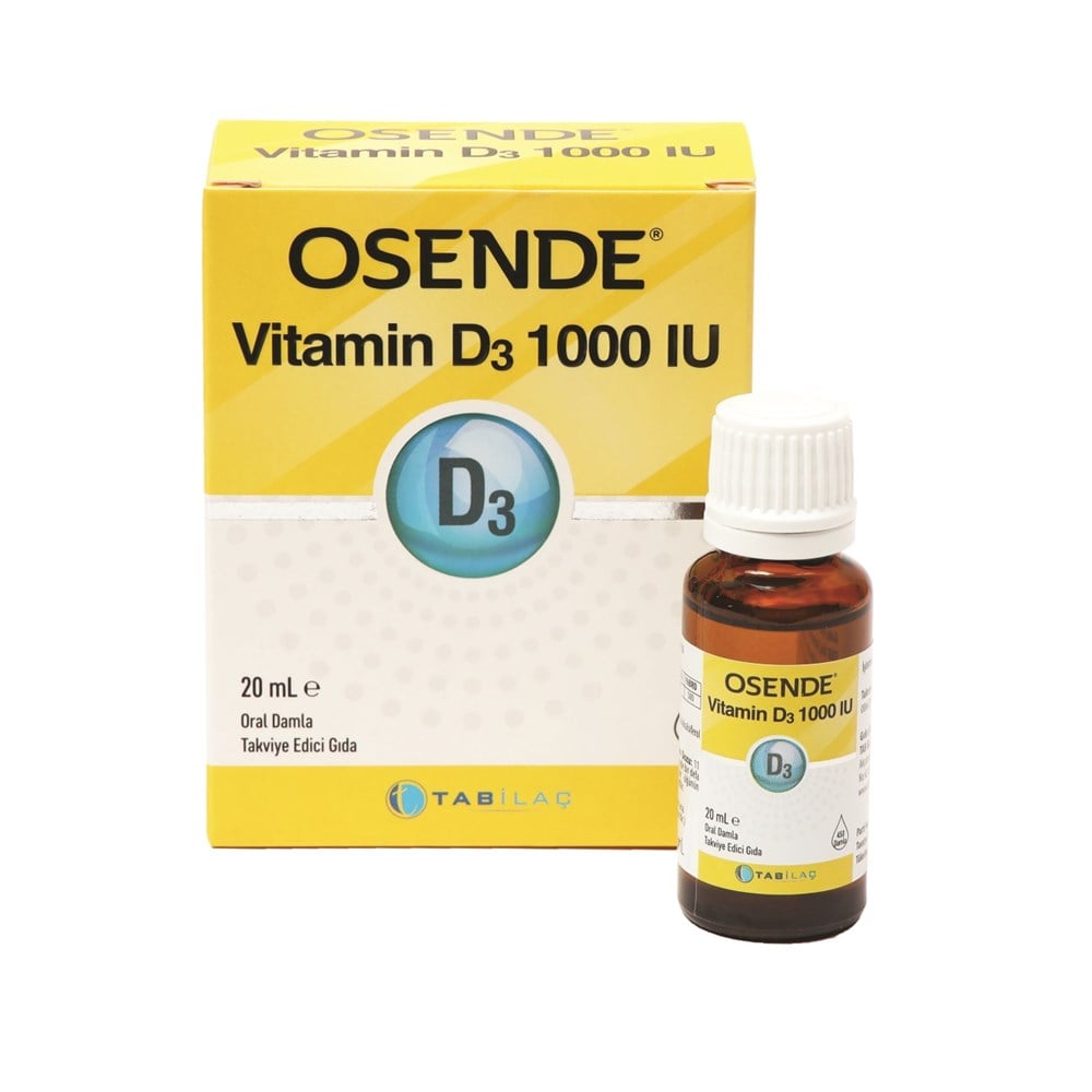 Osende Vitamin D3 1000 IU 20 ml 500 Damla