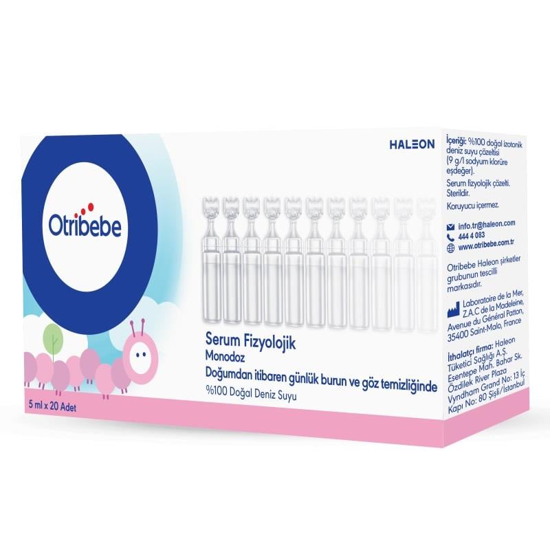 Otribebe Monodoz Serum Fizyolojik %100 Doğal Deniz Suyu 5 ml x 20 Flakon