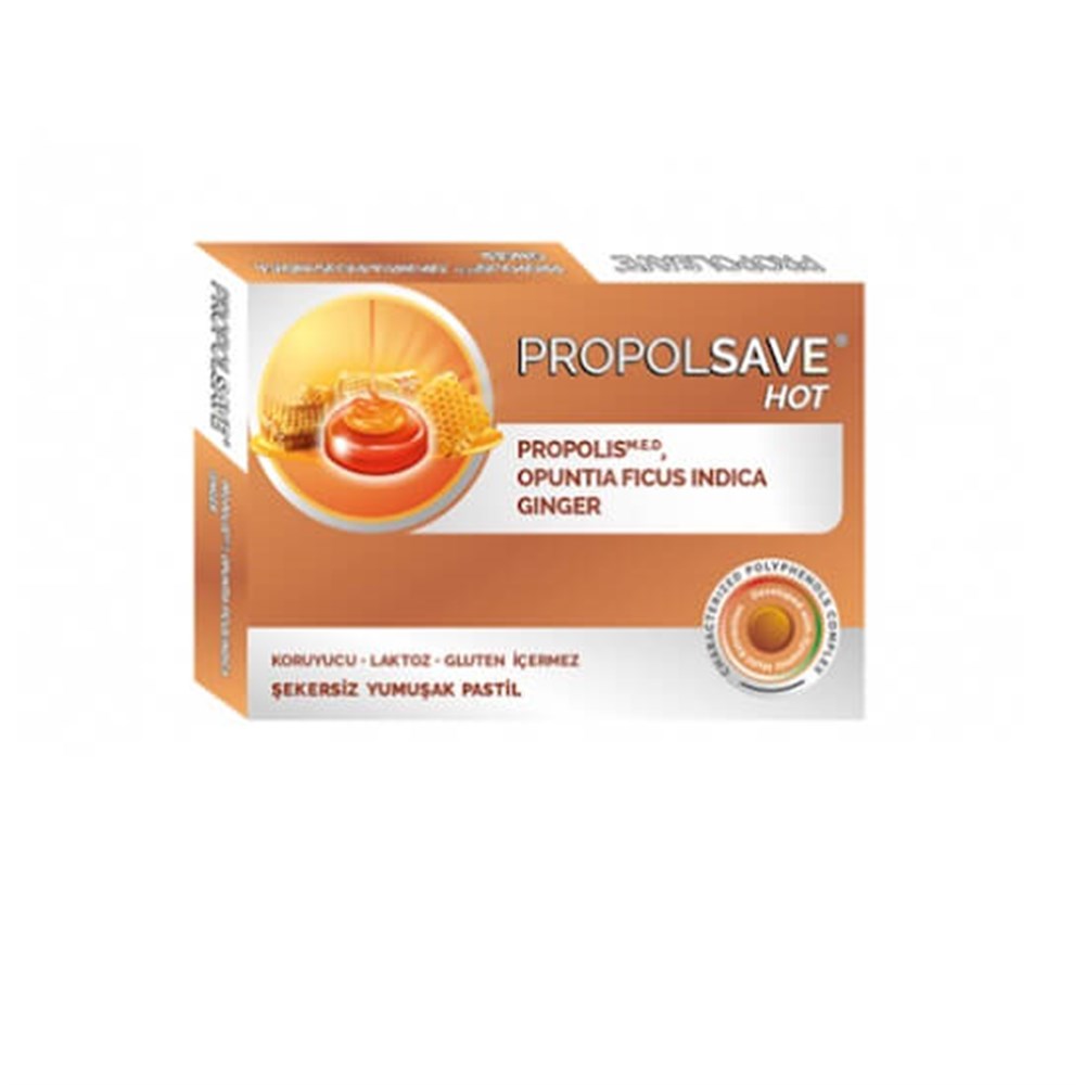 Propolsave HOT Propolis & Zencefil 12 Pastil