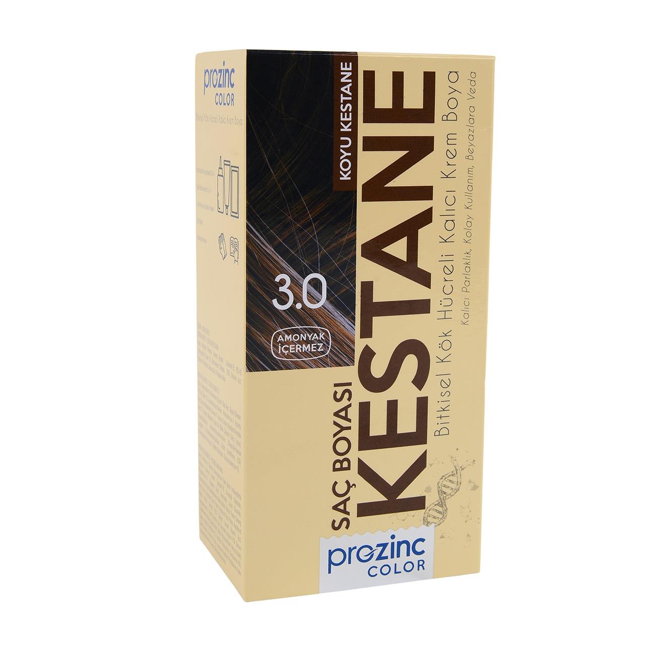 Prozinc Color Saç Boyası Koyu Kestane 3.0