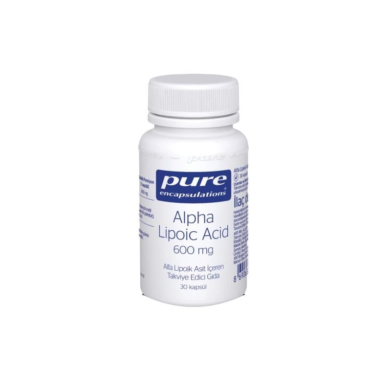 Pure Alpha Lipoic Acid 600 mg 30 Kapsül
