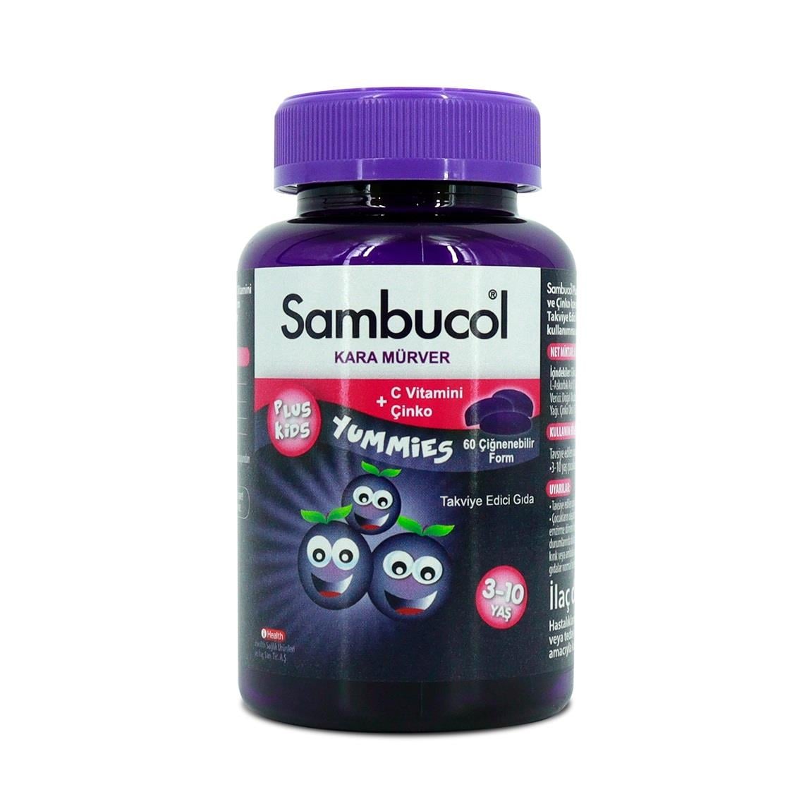 Sambucol Plus Kids Yummies 60 Çiğnenebilir Form