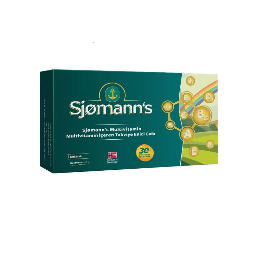 Sjomann's Multivitamin 30 Çiğnenebilir Jel Form