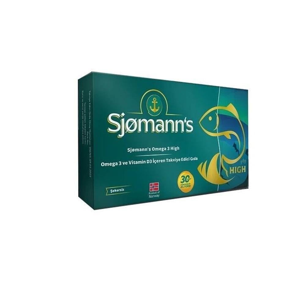 Sjomann's Omega 3 High 30 Çiğnenebilir Jel Form