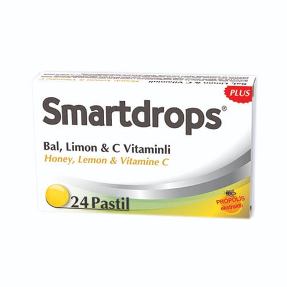 Smartdrops Limonlu, Propolisli ve Çinkolu Pastil
