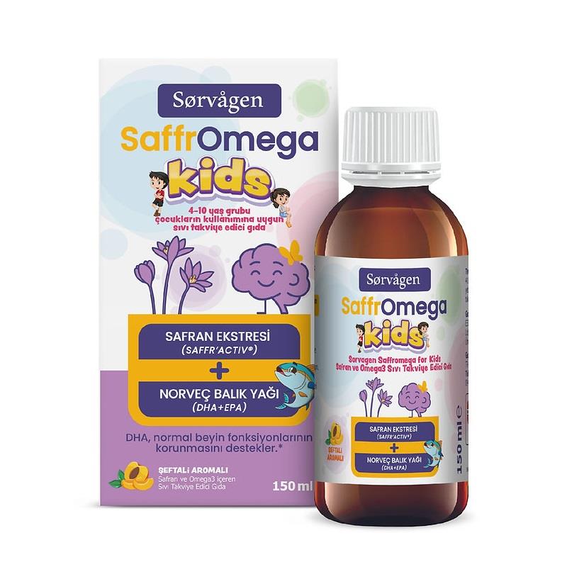 Sorvagen SaffrOmega Kids Safran ve Omega3 150 ml