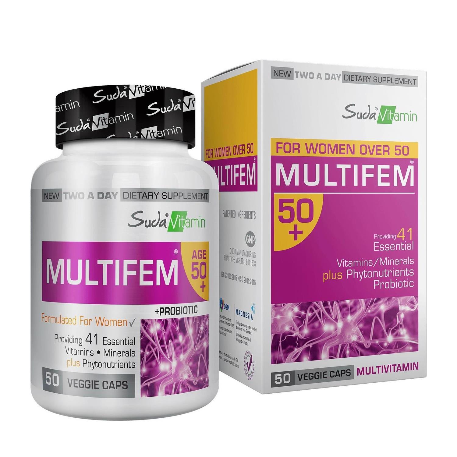 Suda Vitamin Multifem 50+ Multivitamin 50 Kapsül