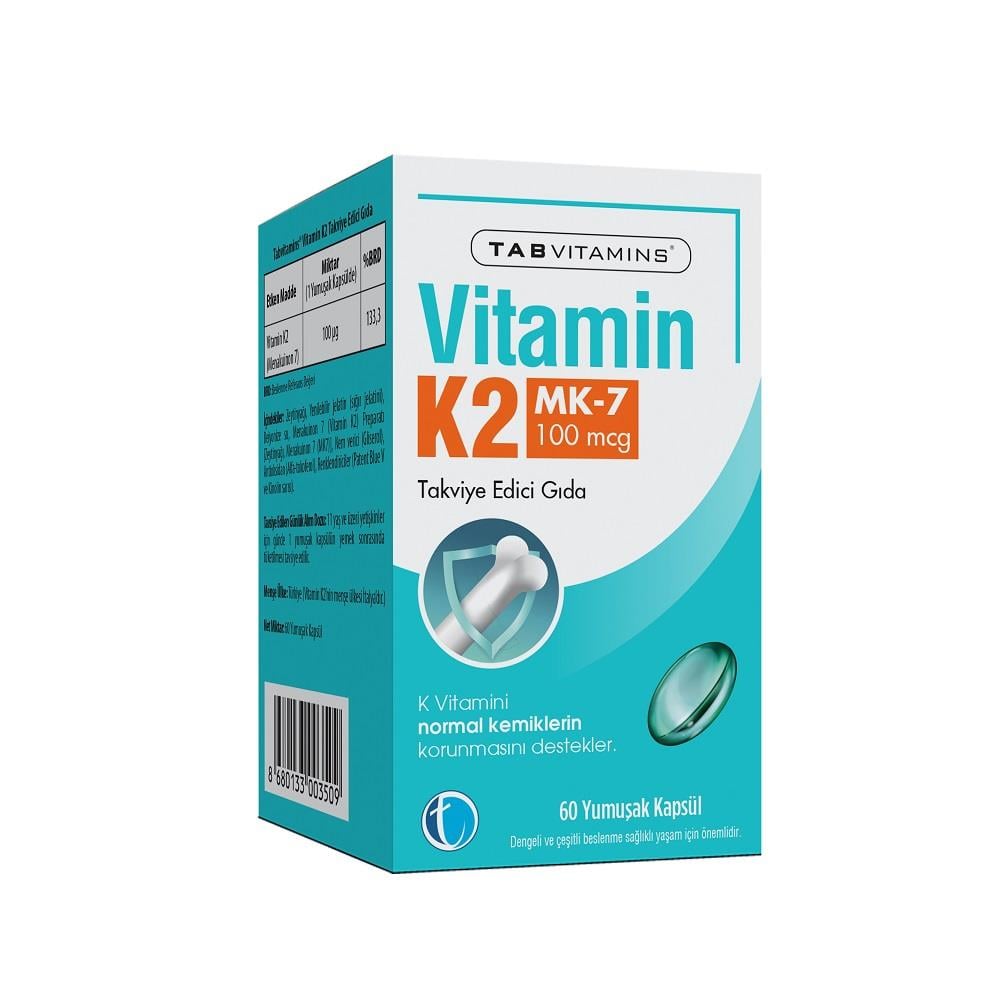 Tabvitamins Vitamin K2 60 Yumuşak Kapsül