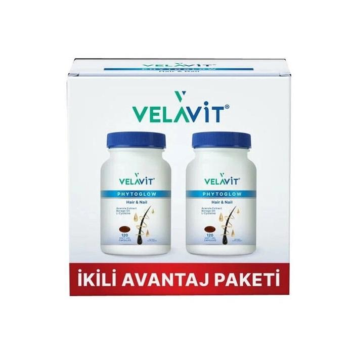 Velavit Phytoglow Hair Nail 120 Kapsül 2'li Paket
