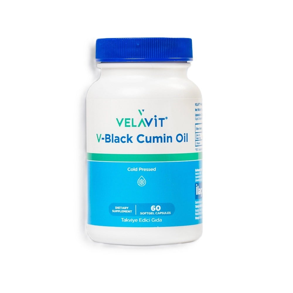 Velavit V-Black Cumin Oil - Çörek Otu Yağı 60 Kapsül