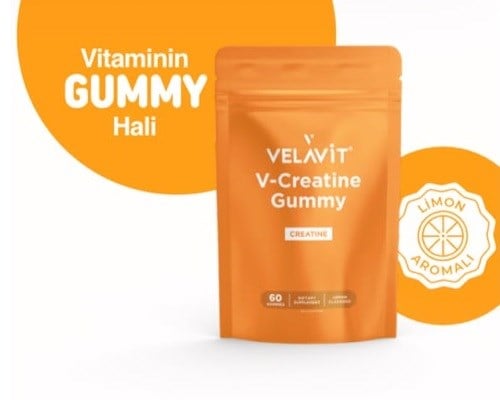 Velavit V-Creatine Gummy 60 Çiğnenebilir Form