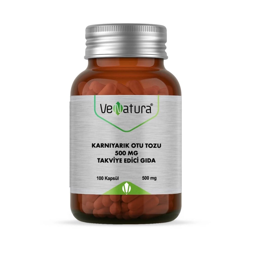 VeNatura Karnıyarık Otu Tozu 500 mg 100 Kapsül