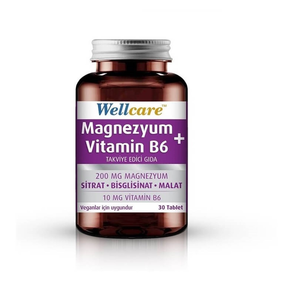 Wellcare Magnezyum ve Vitamin B6 30 Tablet