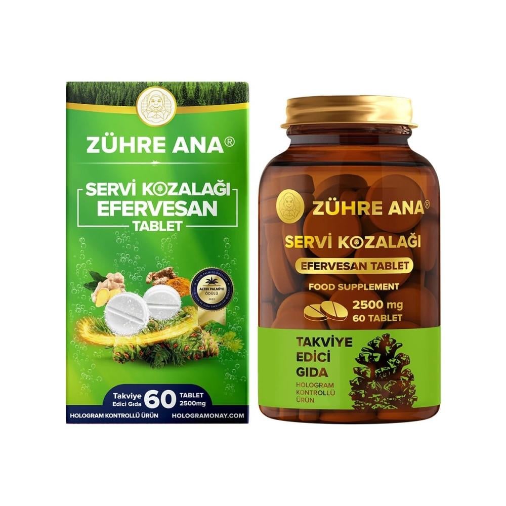 Zühre Ana Servi Kozalağı 60 Efervesan Tablet