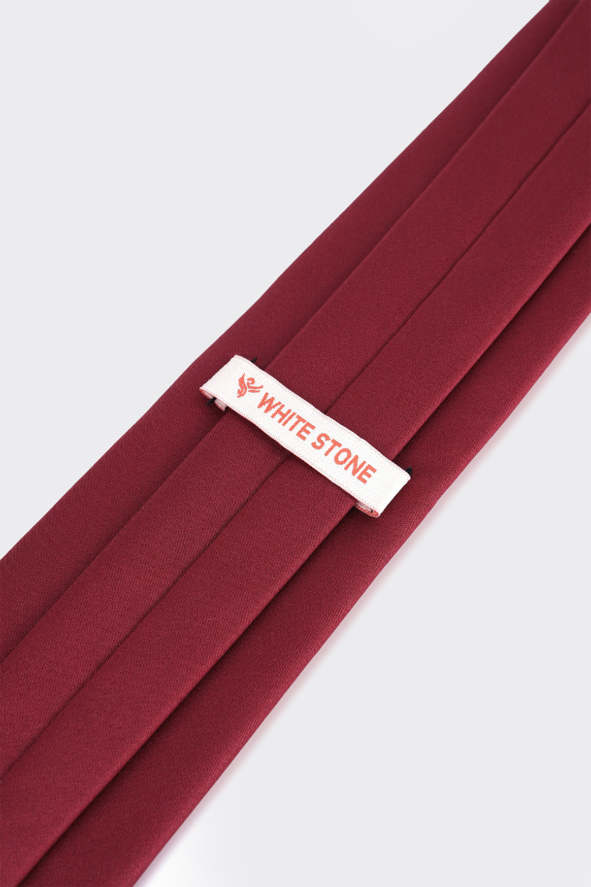 Bordo Dupont Kumaş Düz Kravat