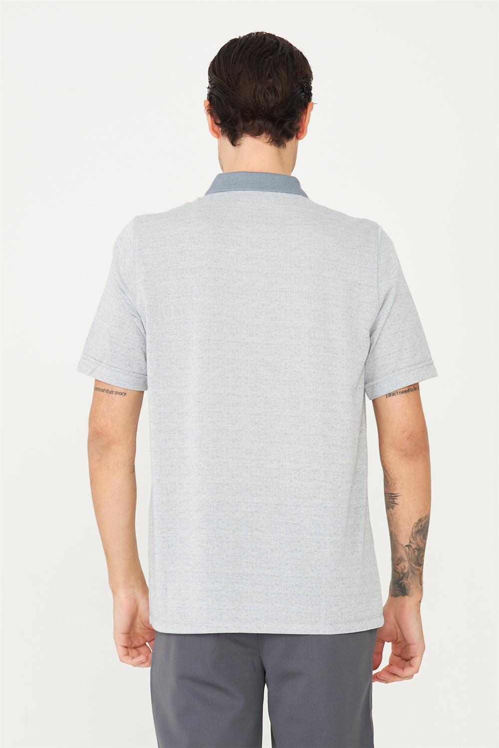 Antrasit Polo Yaka T-Shirt 