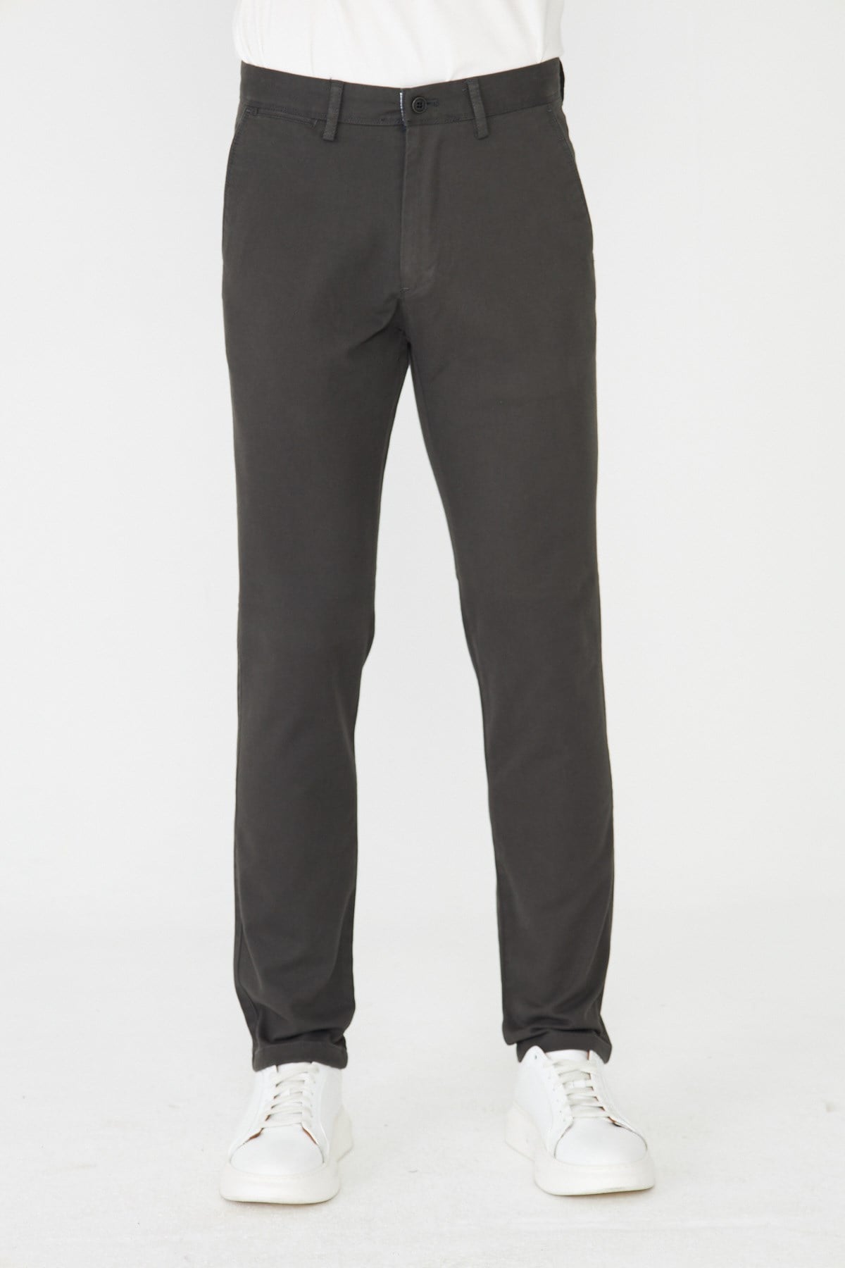 Antrasit Smart Casual Erkek Chino Pantolon