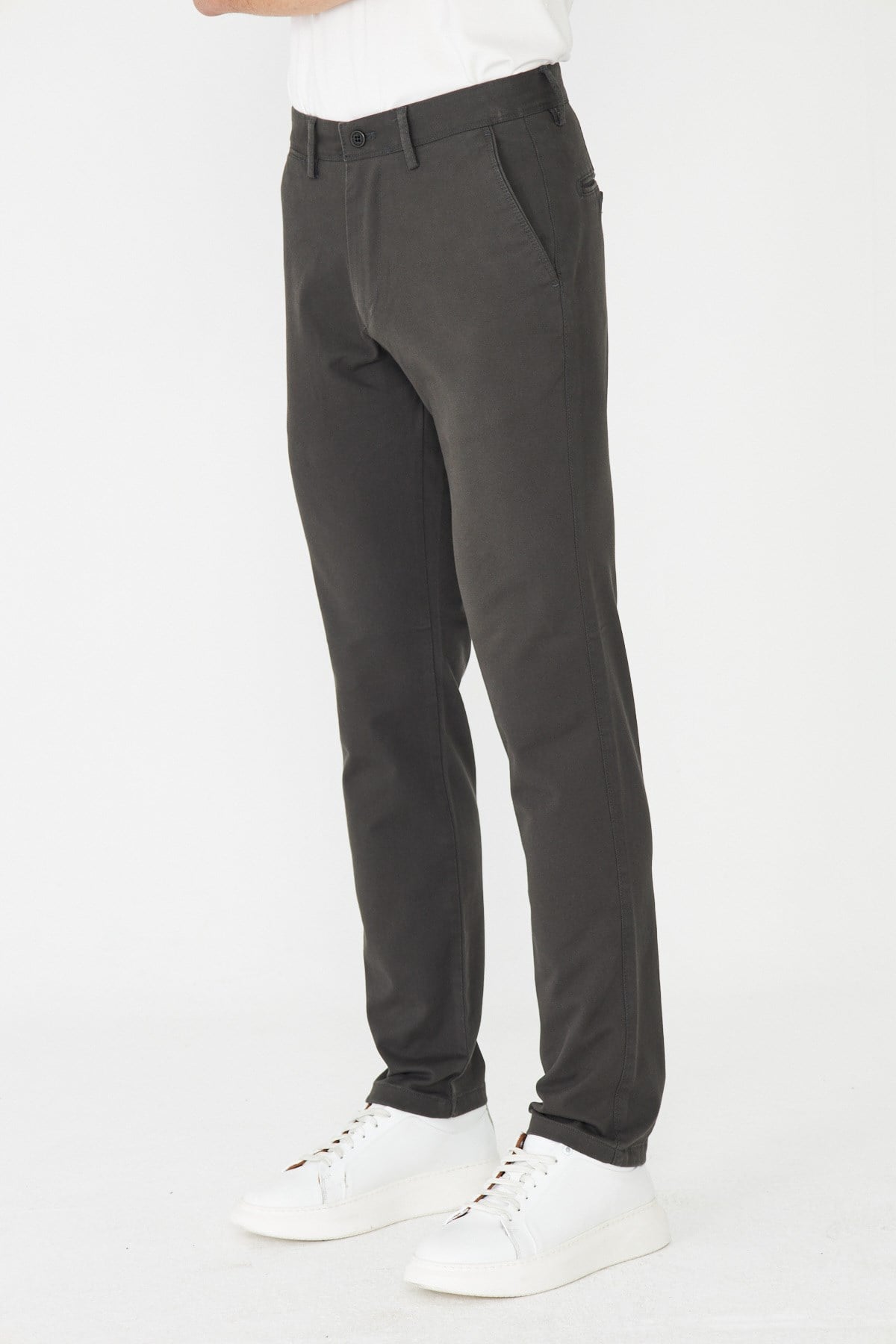Antrasit Smart Casual Erkek Chino Pantolon