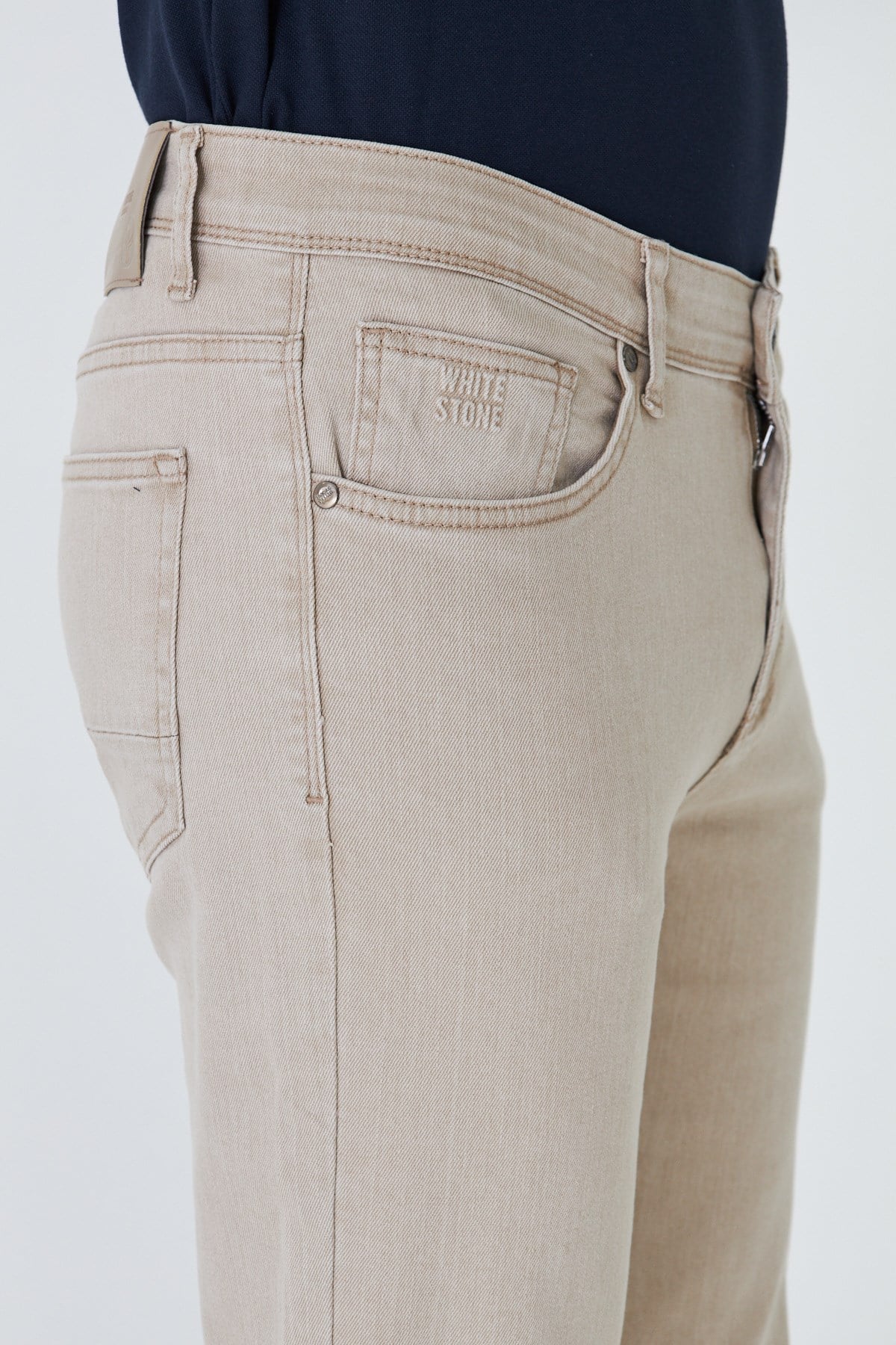 Bej Erkek Gabardin Spor Pantolon