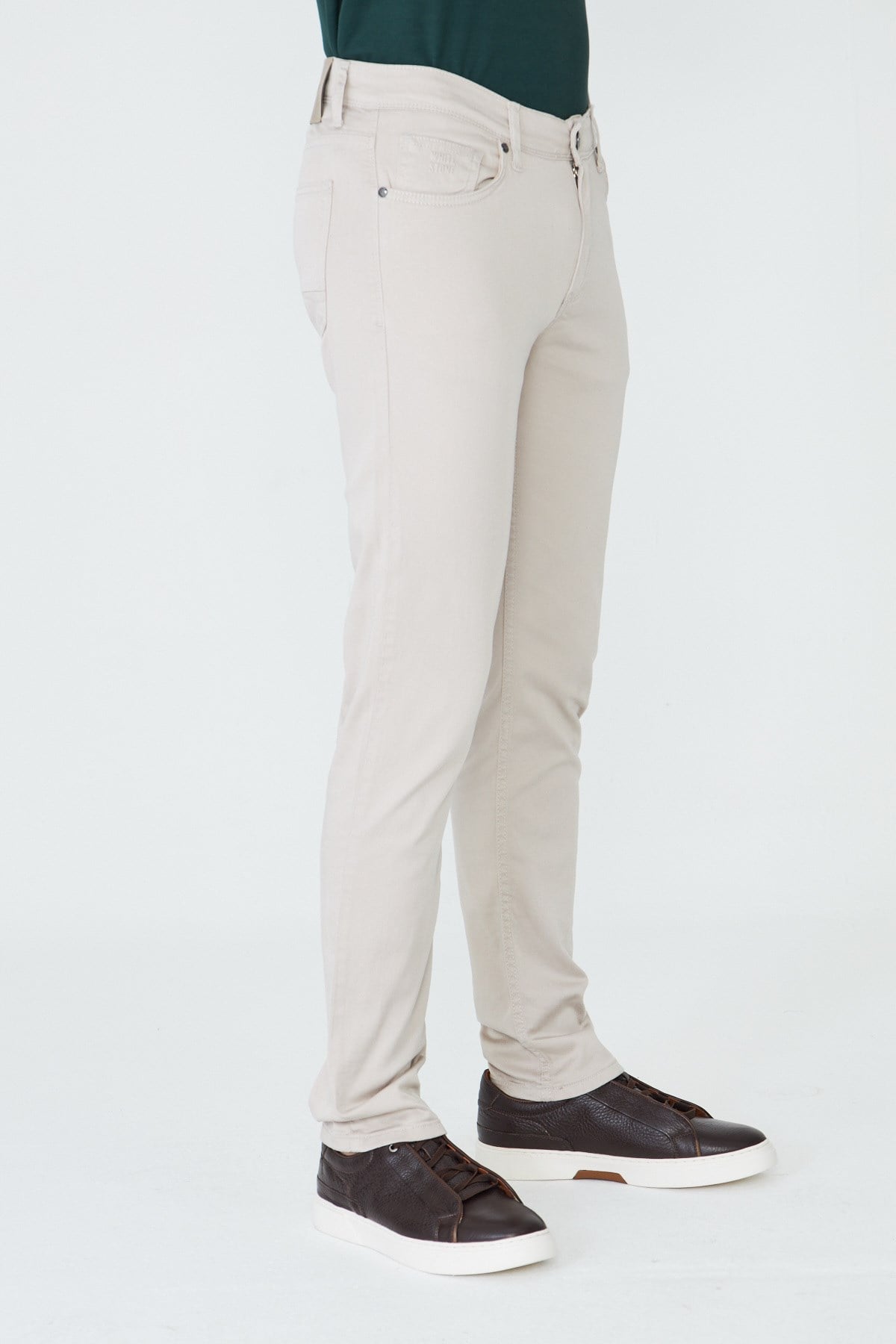 Bej Tencel Kumaş Yazlık Erkek Chino Pantolon