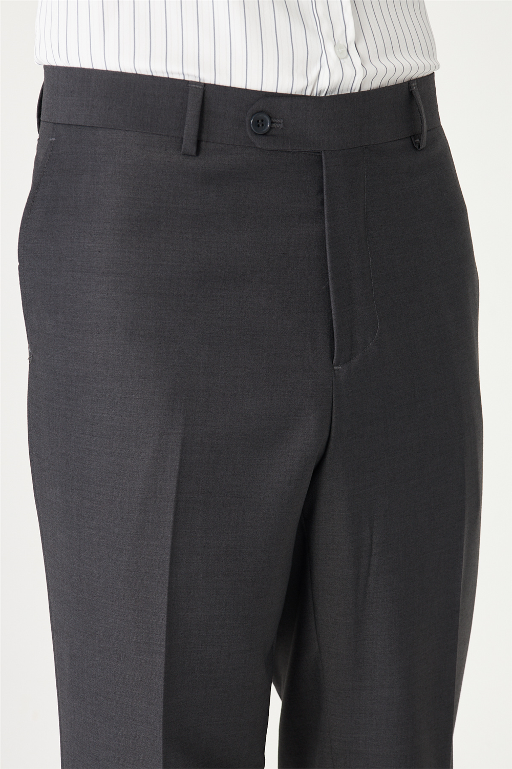 Gri Modern Kesim Klasik Kumaş Pantolon