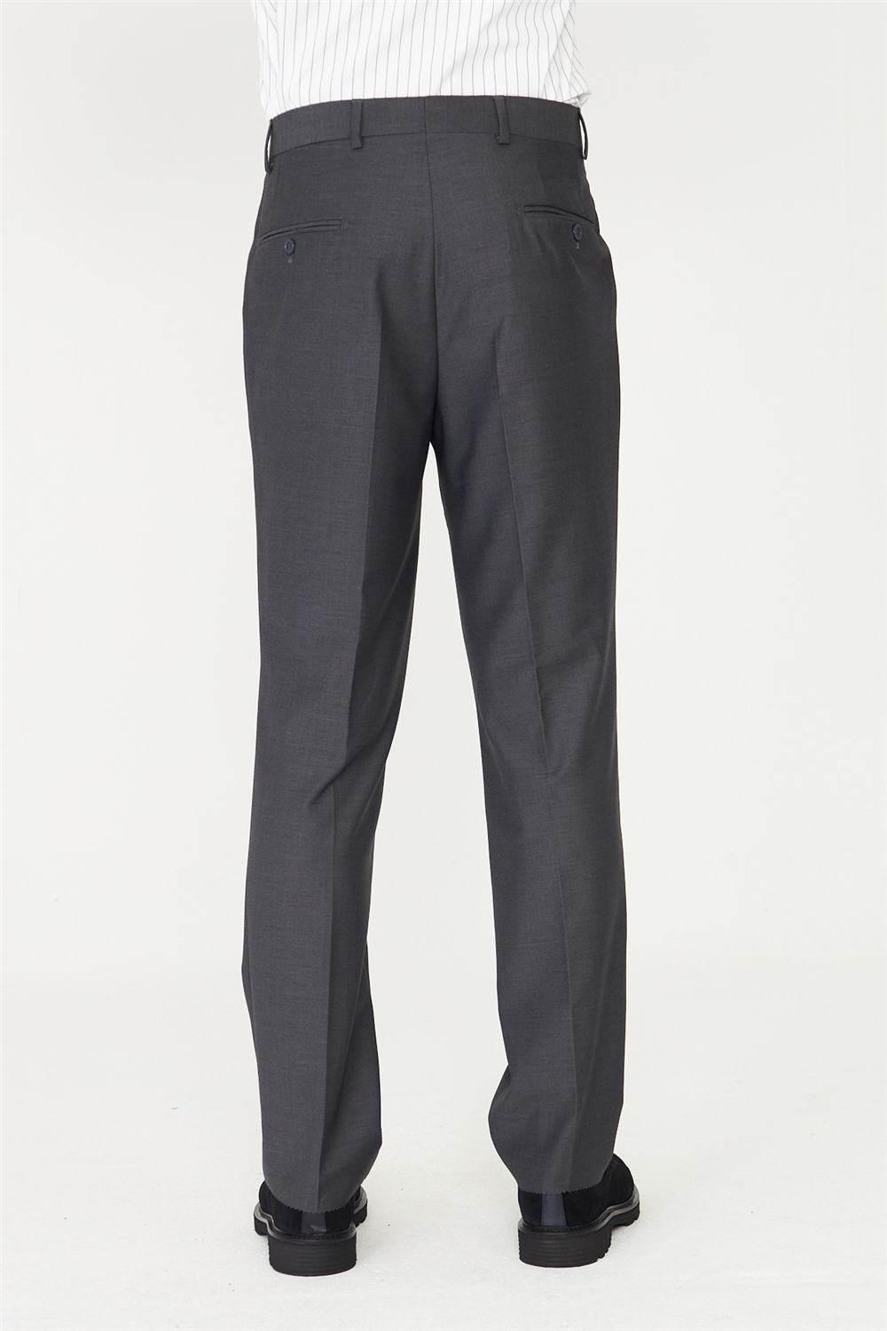 Gri Modern Kesim Klasik Kumaş Pantolon
