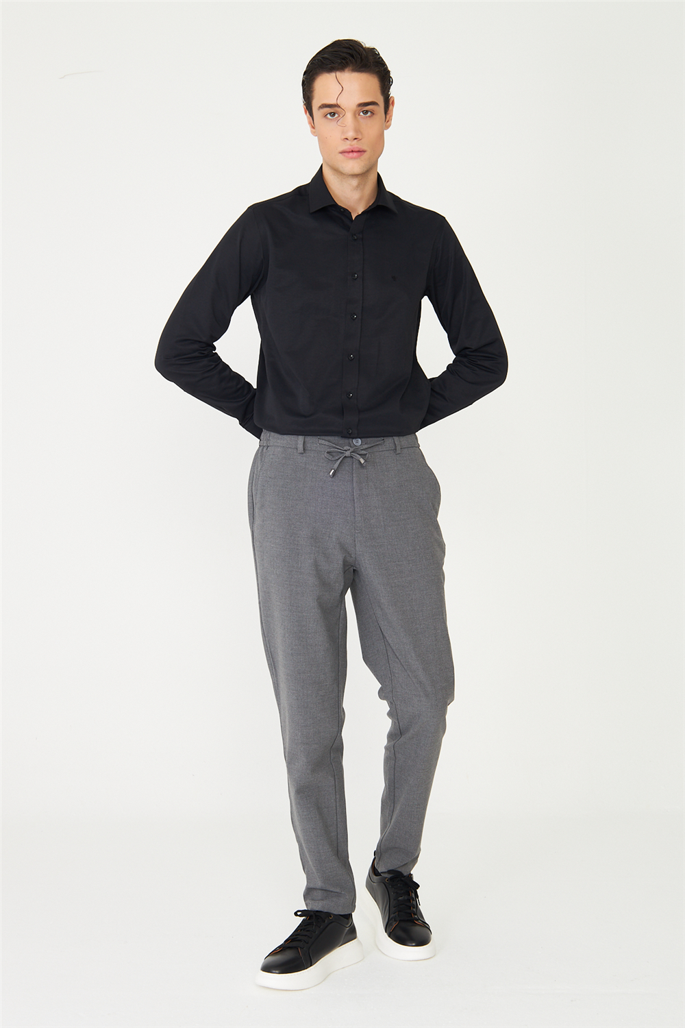 Gri Jogger Pantolon 