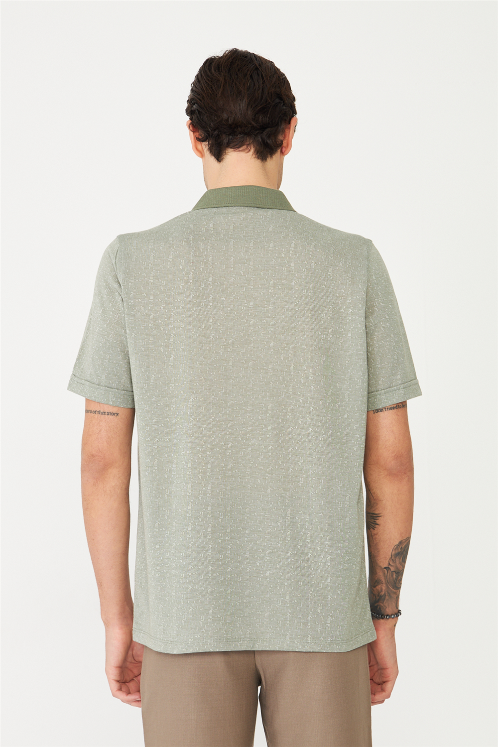 Haki Polo Yaka T-Shirt 