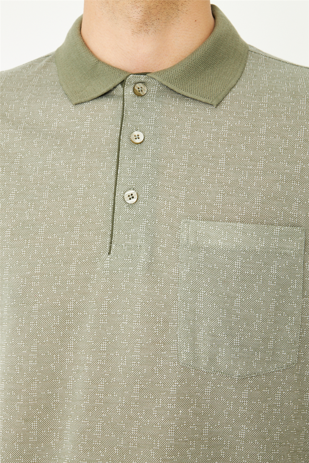 Haki Polo Yaka T-Shirt 